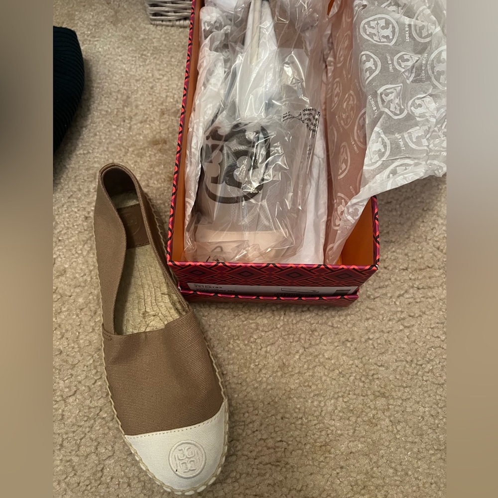 Tory Burch espadrilles brand new with tags and box